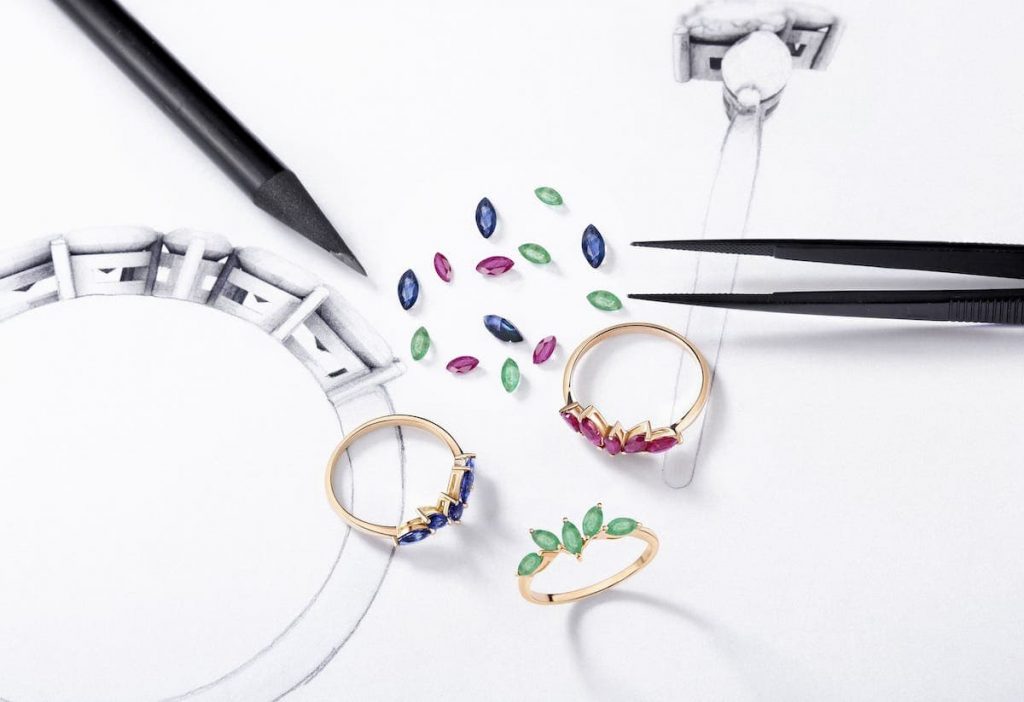 Saber hacer de anillos de rubíes zafiros y esmeraldas