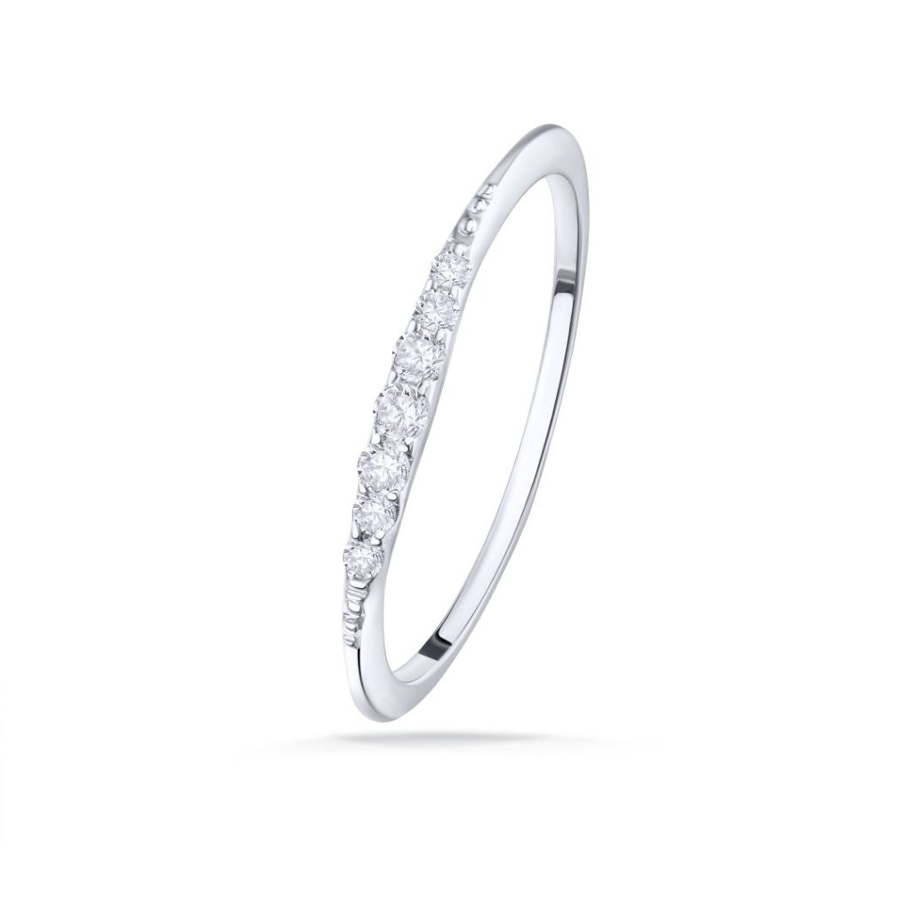 Sortija Mathy Oro Blanco 18 Kt
